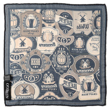 Load image into Gallery viewer, Beer Aficionado Black Multi Pocket Square