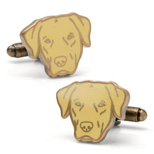Load image into Gallery viewer, Yellow Labrador Cufflinks