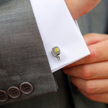 Load image into Gallery viewer, Pickleball Racket Silver Cufflinks