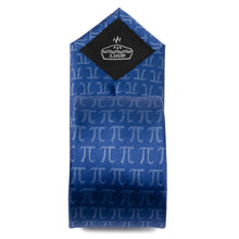 Load image into Gallery viewer, Pi Mathematics Symbol Blue Men's Tie