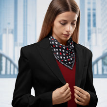 Load image into Gallery viewer, Satin Card Suits Vegas Black Scarf