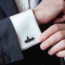 Load image into Gallery viewer, US Submarine Black 3D Cufflinks