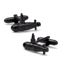 Load image into Gallery viewer, US Submarine Black 3D Cufflinks