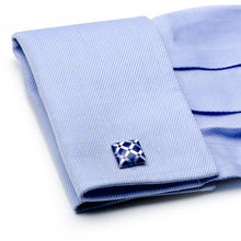 Load image into Gallery viewer, Mother of Pearl Diamond Cufflinks