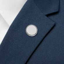 Load image into Gallery viewer, Stainless Steel Rope Border Round Engravable Lapel Pin