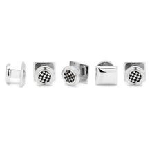 Load image into Gallery viewer, Onyx and Mother of Pearl Checker Step 5-Studs