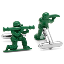 Load image into Gallery viewer, Green Army Men Cufflinks