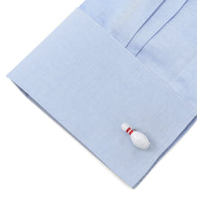 Load image into Gallery viewer, Bowling Pin & Ball 3D Cufflinks