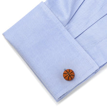 Load image into Gallery viewer, Basketball Cufflinks