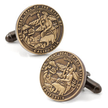 Load image into Gallery viewer, California Seal Embossed Cufflink