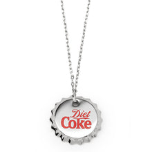 Load image into Gallery viewer, Diet Coke Bottle Cap Red Necklace