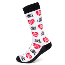 Load image into Gallery viewer, Diet Coke White Dress Socks
