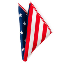 Load image into Gallery viewer, Stars and Stripes Pocket Square
