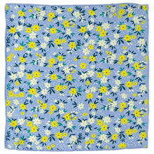 Load image into Gallery viewer, Floral Blue Pocket Square