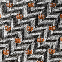 Load image into Gallery viewer, Holiday Pumpkin Herringbone Tie