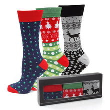 Load image into Gallery viewer, Holiday Sock 3 Pack Gift Set