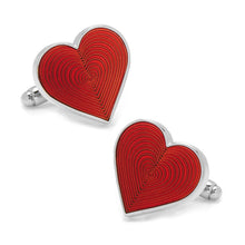 Load image into Gallery viewer, Red Heart Cufflinks