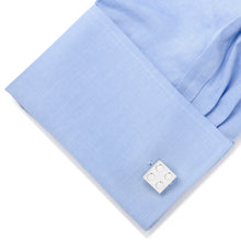 Load image into Gallery viewer, Silver Building Block Cufflinks