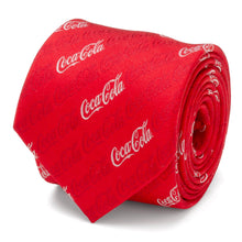 Load image into Gallery viewer, Coca-Cola Logo Red Men's Tie