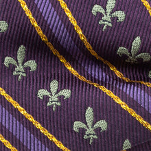 Load image into Gallery viewer, Mardi Gras Stripe Bow Tie