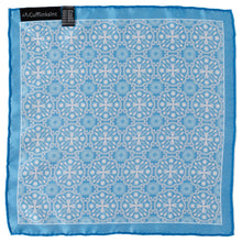 Load image into Gallery viewer, Aboriginal Ornament Patterned Blue Pocket Square