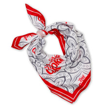 Load image into Gallery viewer, Diet Coke Satin Grey Scarf