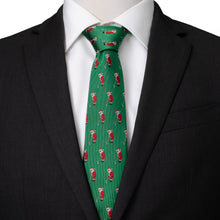 Load image into Gallery viewer, Santa Golf Par-Tee Men's Green Tie