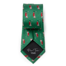 Load image into Gallery viewer, Santa Golf Par-Tee Men's Green Tie