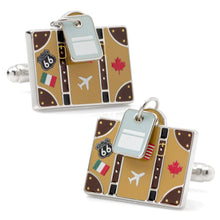Load image into Gallery viewer, Traveler Suitcase Cufflinks