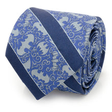 Load image into Gallery viewer, DC Batman Stripe Multi Emblem Blue Men's Tie