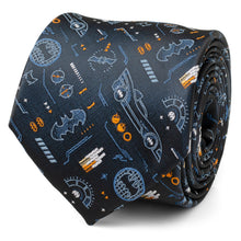 Load image into Gallery viewer, DC Batman Batmobile Black Men's Tie