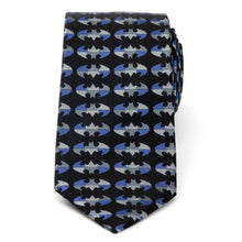 Load image into Gallery viewer, DC Batman Blue Blocked Black Men's Tie