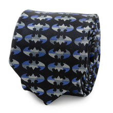 Load image into Gallery viewer, DC Batman Blue Blocked Black Men's Tie