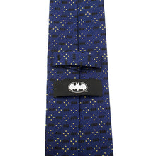 Load image into Gallery viewer, DC Batman Icon Diamond Dot Navy Mens Tie