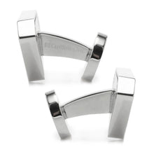 Load image into Gallery viewer, DC Superman Black Onyx Stainless Steel Cufflinks