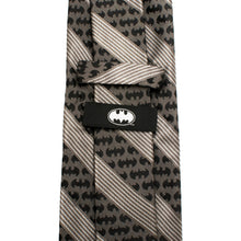 Load image into Gallery viewer, DC Batman Black Pinstripe Tie