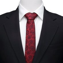 Load image into Gallery viewer, DC Batman Red Paisley Tie