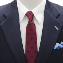 Load image into Gallery viewer, Disney Mickey Mouse Red Pin Dot Men's Tie