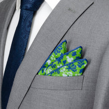 Load image into Gallery viewer, Disney Mickey Mouse Floral Green Pocket Square