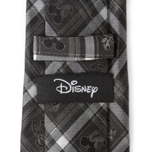 Load image into Gallery viewer, Disney Mickey and Friends Charcoal Plaid Men's Tie