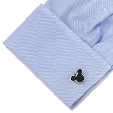 Load image into Gallery viewer, Disney Mickey Mouse Sterling Silver and Onyx Cufflinks