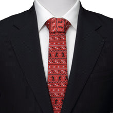 Load image into Gallery viewer, Disney Mickey Mouse Fair Isle Red Men's Tie