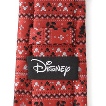 Load image into Gallery viewer, Disney Mickey Mouse Fair Isle Red Men's Tie