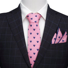 Load image into Gallery viewer, Disney Mickey Mouse Dot Pink Tie and Pocket Square Gift Set