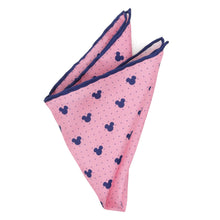 Load image into Gallery viewer, Disney Mickey Mouse Dot Pink Pocket Square