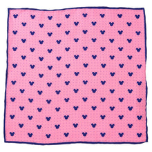 Load image into Gallery viewer, Disney Mickey Mouse Dot Pink Pocket Square