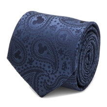 Load image into Gallery viewer, Disney Mickey Mouse Navy Paisley Men's Tie