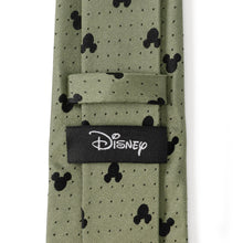 Load image into Gallery viewer, Disney Mickey Mouse Silhouette Dot Green Men's Tie