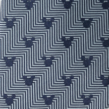 Load image into Gallery viewer, Disney Mickey Mouse Silhouette Blue Herringbone Men's Tie
