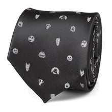 Load image into Gallery viewer, Disney The Nightmare Before Christmas Black Gray Men's Tie